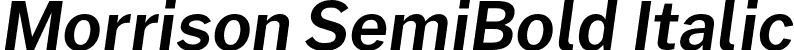 Morrison SemiBold Italic font - Morrison-SemiBoldItalic.otf