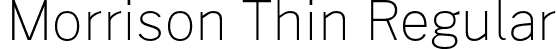 Morrison Thin Regular font - Morrison-Thin.otf