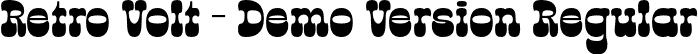 Retro Volt - Demo Version Regular font - retrovoltdemoversionregular-ywd0m.otf