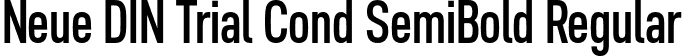 Neue DIN Trial Cond SemiBold Regular font - NeueDINTrialCond-SemiBold.otf