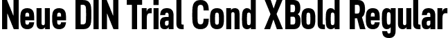 Neue DIN Trial Cond XBold Regular font - NeueDINTrialCond-XBold.otf