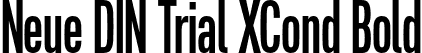 Neue DIN Trial XCond Bold font - NeueDINTrialXCond-Bold.otf