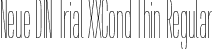Neue DIN Trial XXCond Thin Regular font - NeueDINTrialXXCond-Thin.otf