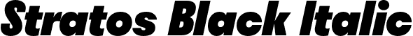 Stratos Black Italic font - stratos-blackitalic-TRIAL.otf