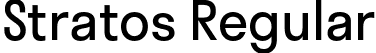 Stratos Regular font - stratos-regular-TRIAL.otf