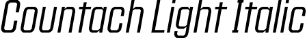 Countach Light Italic font - Countach-LightItalic-TRIAL-BF63c5f208aed97.otf