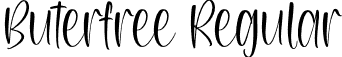 Buterfree Regular font - Buterfree.otf