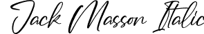 Jack Masson Italic font - Jack-Masson-Italic.otf