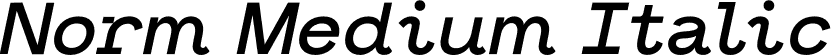 Norm Medium Italic font - Norm-MediumItalic.otf