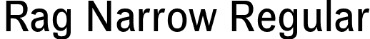 Rag Narrow Regular font - Rag-NarrowRegular.otf