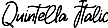 Quintella Italic font - Quintella-Italic.otf