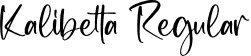 Kalibetta Regular font - Kalibetta.otf