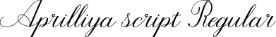 Aprilliya script Regular font - Aprilliya-Script.otf