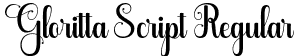 Gloritta Script Regular font - Gloritta.otf