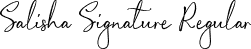 Salisha Signature Regular font - Salisha-Signature.otf