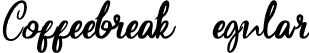 Coffeebreak Regular font - Coffeebreak (demo).ttf