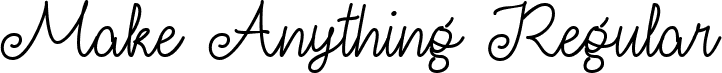 Make Anything Regular font - Make Anything.ttf