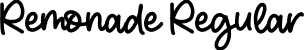 Remonade Regular font - Remonade.otf