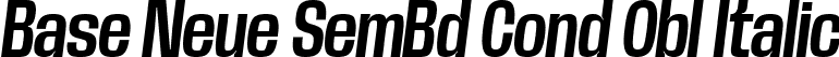 Base Neue SemBd Cond Obl Italic font - BaseNeueTrial-CondSemBdObliq-BF63d645e348342.ttf