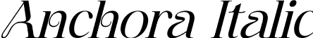 Anchora Italic font - Anchora-Italic.otf