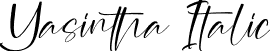 Yasintha Italic font - Yasintha-Italic.otf