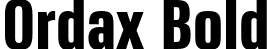 Ordax Bold font - Ordax-Bold.otf