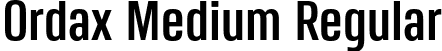Ordax Medium Regular font - Ordax-Medium.otf