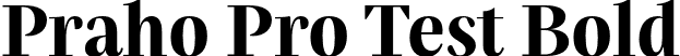 Praho Pro Test Bold font - PrahoProTest-Bold.otf