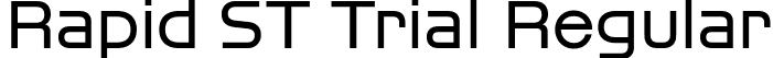 Rapid ST Trial Regular font - RapidSTTrial-Regular.ttf