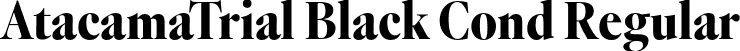 AtacamaTrial Black Cond Regular font - AtacamaTrial-CnBlkContrast.otf