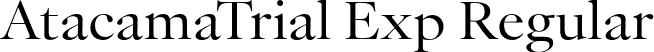 AtacamaTrial Exp Regular font - AtacamaTrial-ExpandedContrast.otf