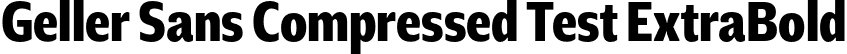 Geller Sans Compressed Test ExtraBold font - GellerSansCompressedTest-ExtraBold-uploaded-63b63c60e9756.otf