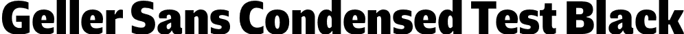 Geller Sans Condensed Test Black font - GellerSansCondensedTest-Black-uploaded-63b63c656edbb.otf