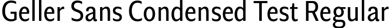 Geller Sans Condensed Test Regular font - GellerSansCondensedTest-Regular-uploaded-63b63c728465a.otf