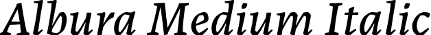 Albura Medium Italic font - Albura-MediumItalic-uploaded-63b62b39db0be.otf