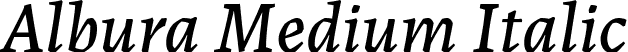 Albura Medium Italic font - Albura-MediumItalic-uploaded-63b62b3c6e378.ttf
