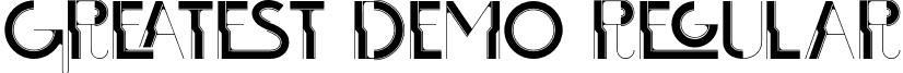 GREATEST DEMO Regular font - greatest-demo.otf