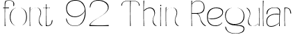 font 92 Thin Regular font - KoumonThin-mLvdG.ttf