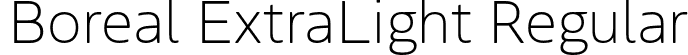 Boreal ExtraLight Regular font - boreal-extralight-TRIAL.otf