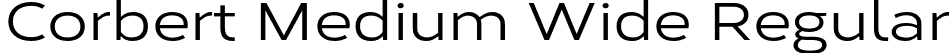 Corbert Medium Wide Regular font - CorbertWide-Medium.otf