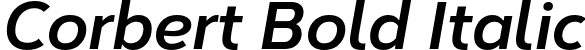 Corbert Bold Italic font - Corbert-BoldItalic.otf