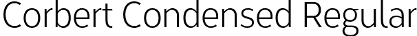 Corbert Condensed Regular font - CorbertCondensed-Regular.otf