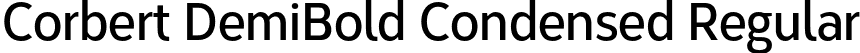 Corbert DemiBold Condensed Regular font - CorbertCondensed-DemiBold.otf