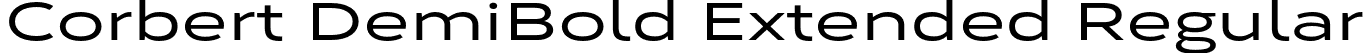 Corbert DemiBold Extended Regular font - CorbertExtended-DemiBold.otf