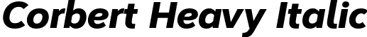 Corbert Heavy Italic font - Corbert-HeavyItalic.otf