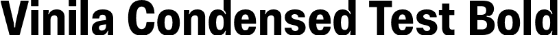 Vinila Condensed Test Bold font - VinilaTest-CondensedBold.otf