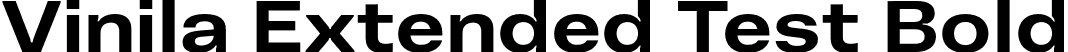 Vinila Extended Test Bold font - VinilaTest-ExtendedBold.otf
