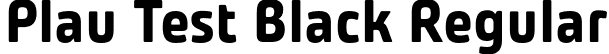 Plau Test Black Regular font - PlauTest-Black.otf