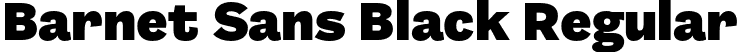 Barnet Sans Black Regular font - BarnetSans-Black.otf