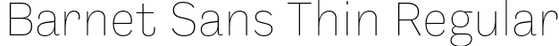 Barnet Sans Thin Regular font - BarnetSans-Thin.otf